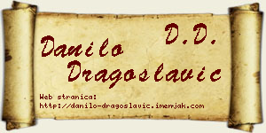 Danilo Dragoslavić vizit kartica